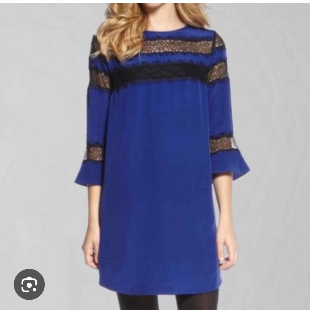 Rebecca Taylor Silk/Lace Mini Dress Sz 6